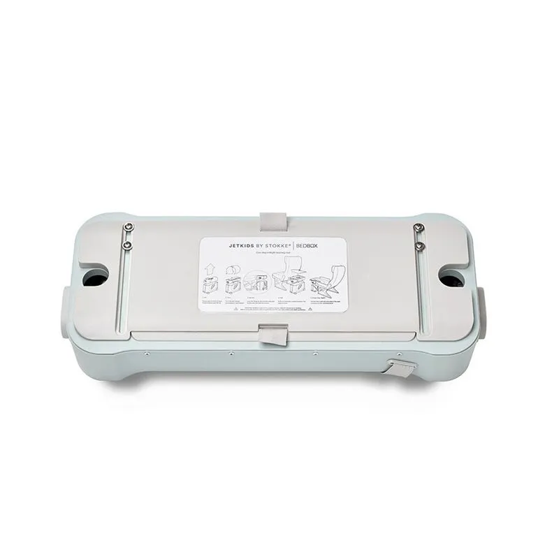Чемодан JetKids by Stokke BedBox Green Aurora 534502  + Плед FUNNABABY Capelli белый 9215