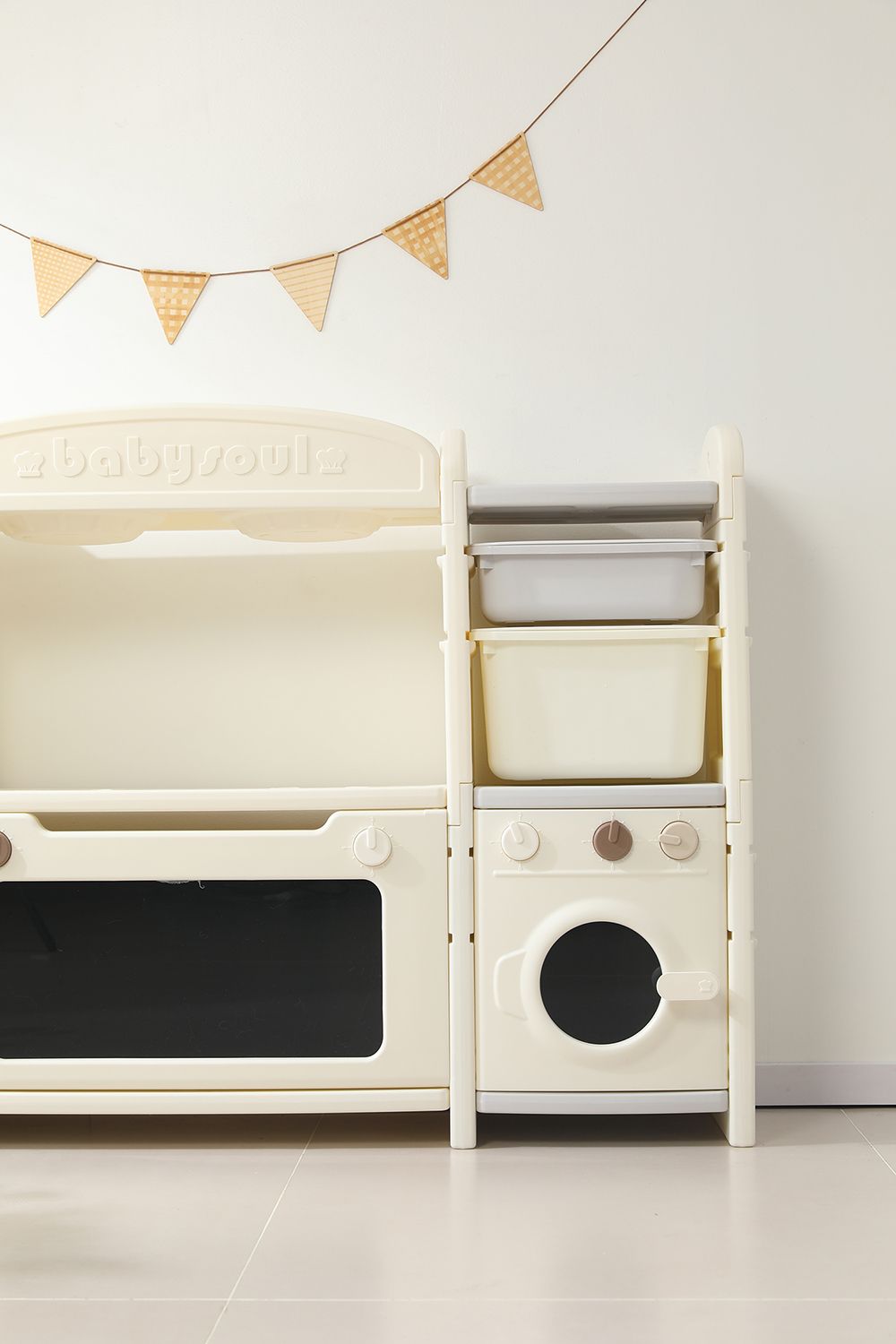 Кухня детская UNIX Kids Cook & Store 2 Grey PKTNC&S2GRY 48 элементов