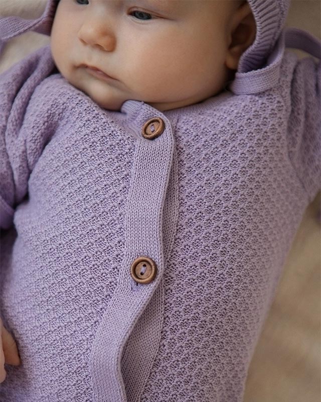 Комбинезон детский LoomKnits Лиловый хлопок