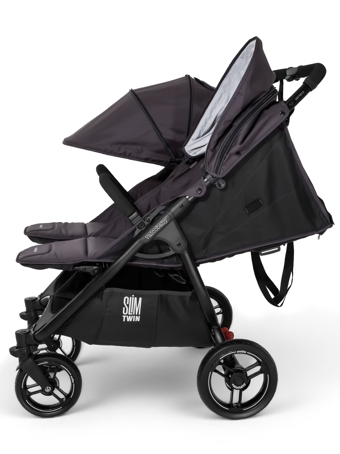 Коляска прогулочная для двойни Valco Baby Slim Twin 2.0