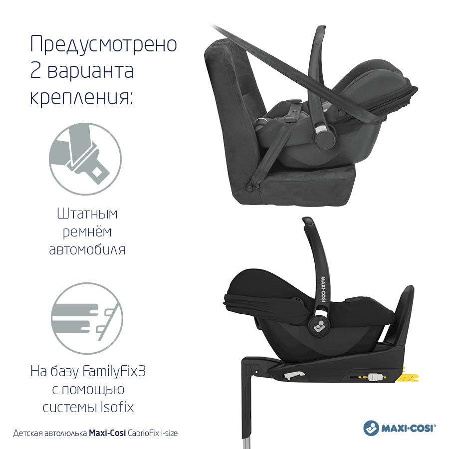 Автокресло 0+ Maxi-Cosi CabrioFix i-Size (0-13 кг)
