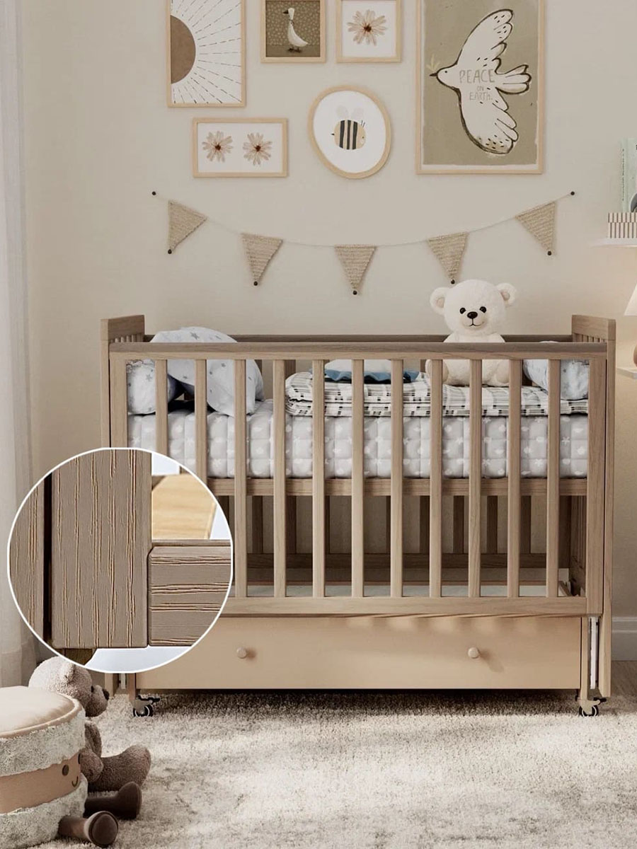 Кровать ANTEMI Classic Sleep Premium 120х60 с ящиком-маятником