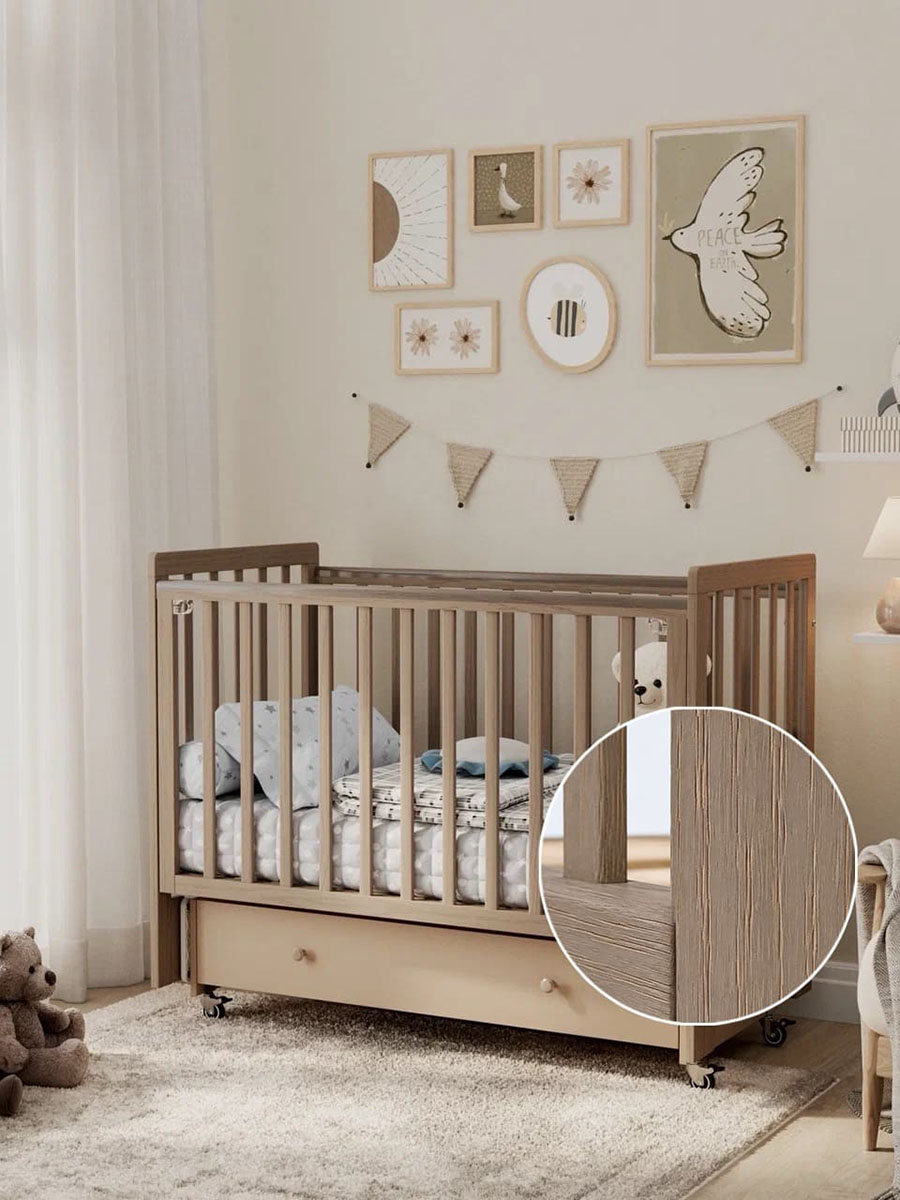 Кровать ANTEMI Classic Sleep Premium 120х60 с ящиком-маятником