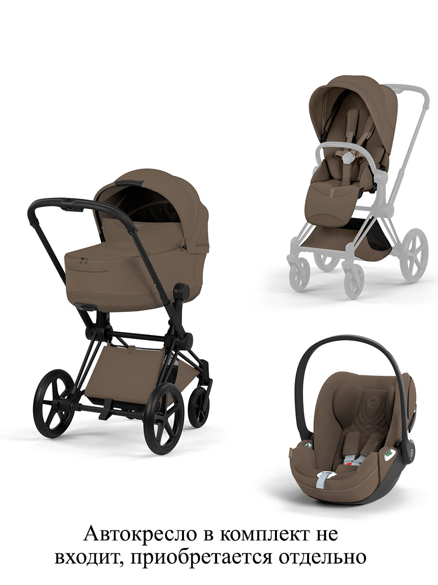 Коляска 2 в 1 Cybex Priam (5) Style шасси Matt Black