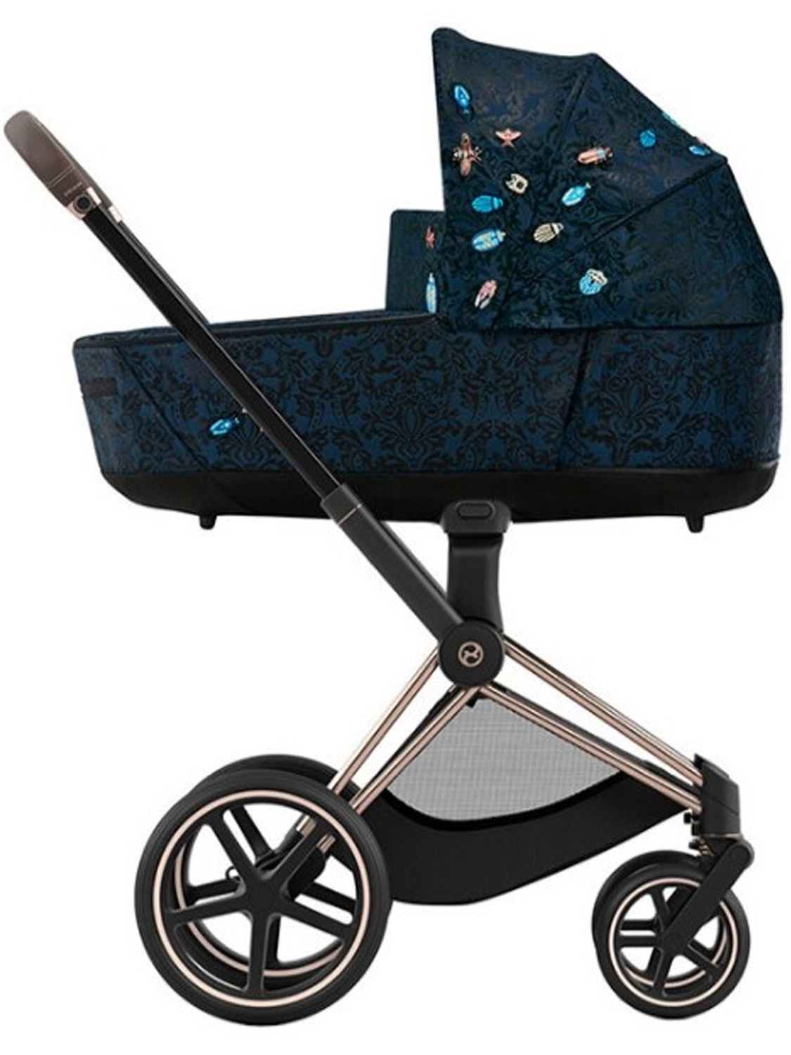 Коляска-люлька Cybex Priam IV FE шасси Rosegold