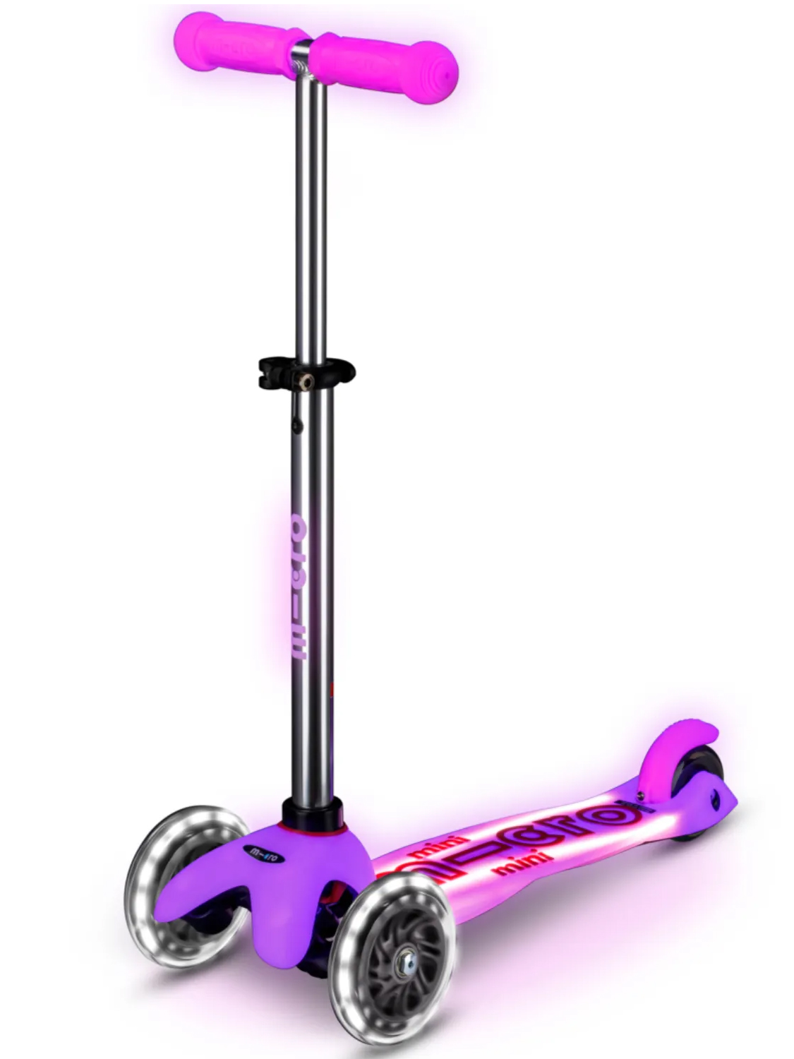 Самокат Mini Micro Deluxe Glow Plus (светящийся) LED