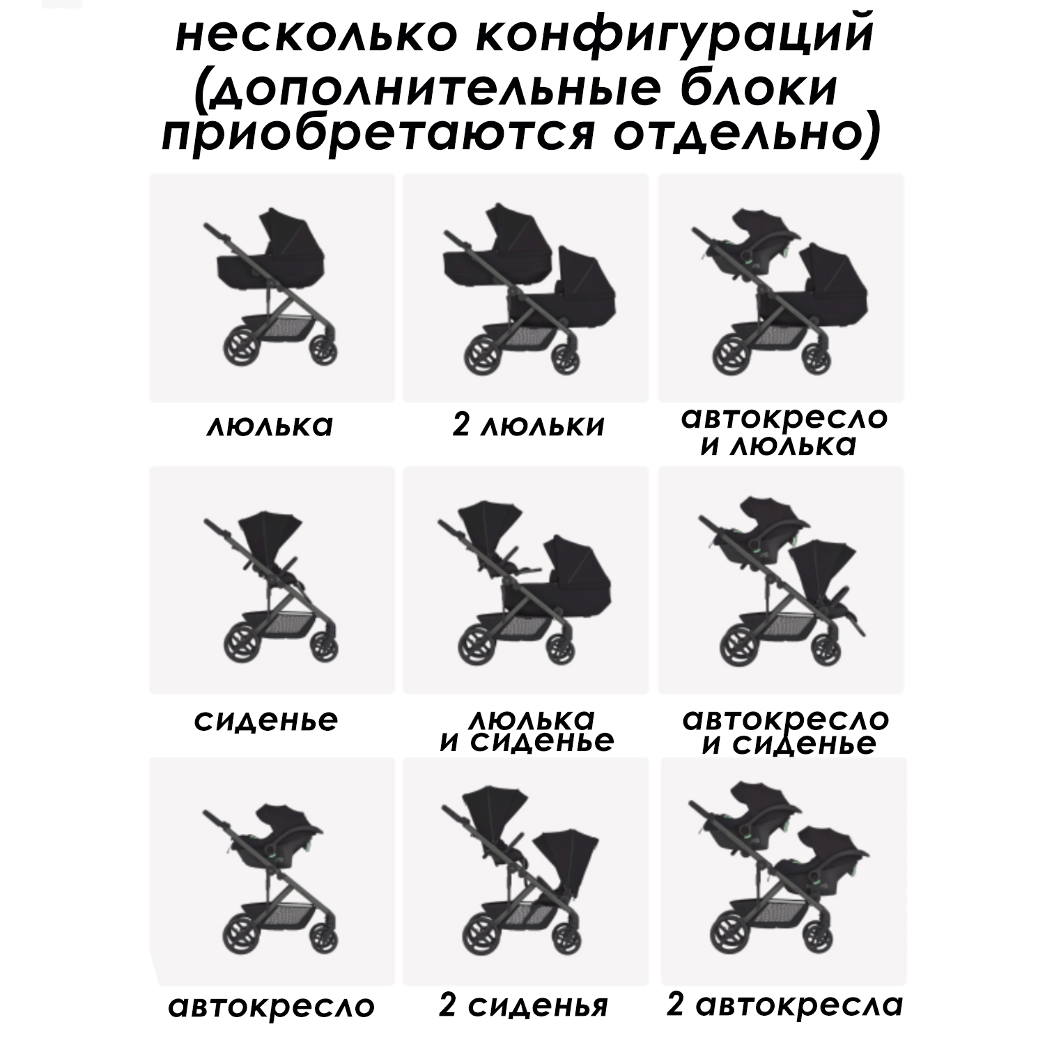 Коляска для погодок ANEX Modu