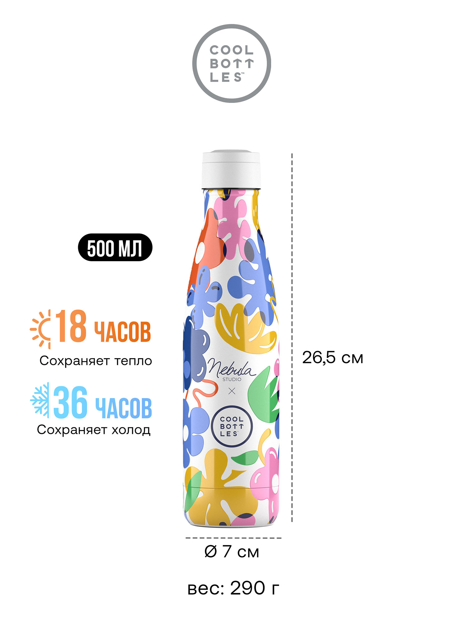 Термос–термобутылка Cool Bottles 500мл