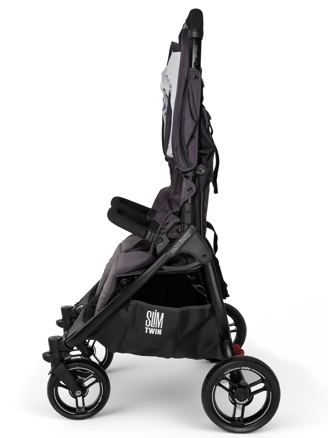 Коляска прогулочная для двойни Valco Baby Slim Twin 2.0