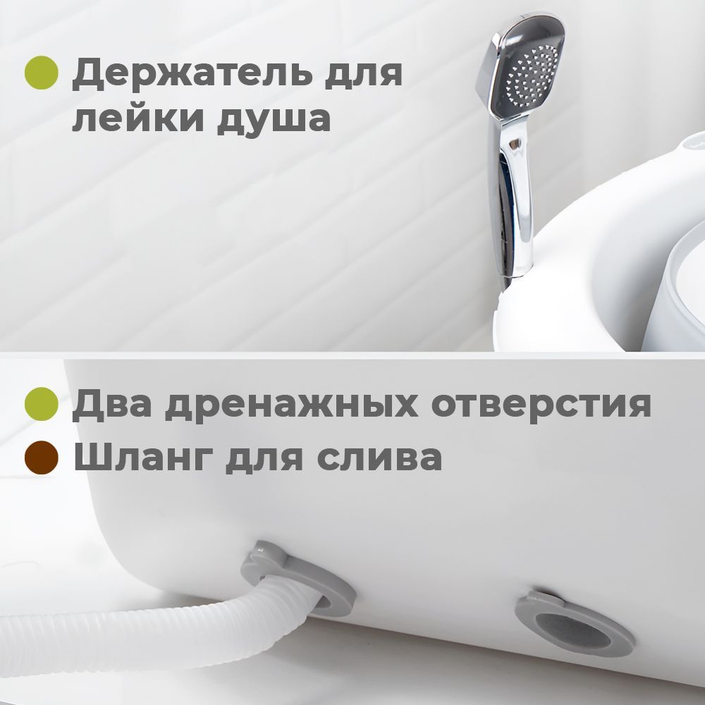 Ванночка для купания новорожденных iFam большая складная