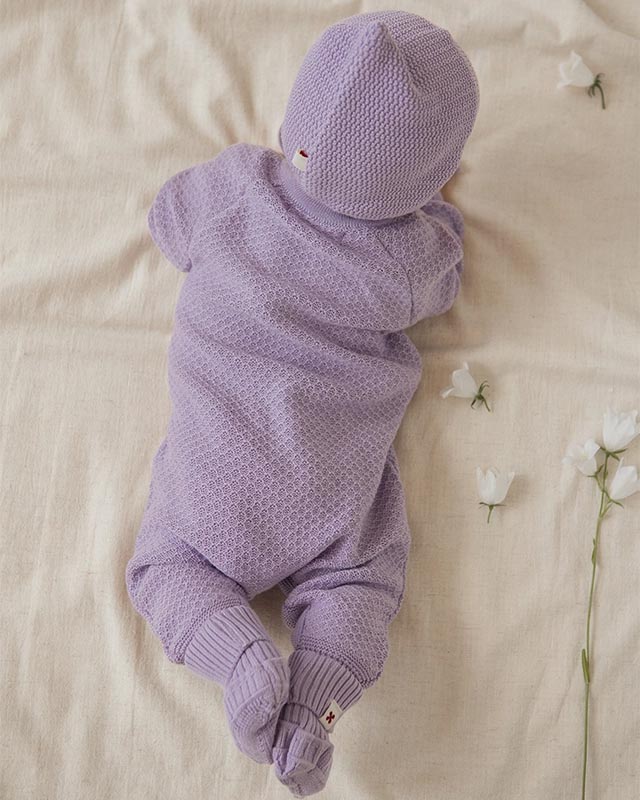 Комбинезон детский LoomKnits Лиловый хлопок