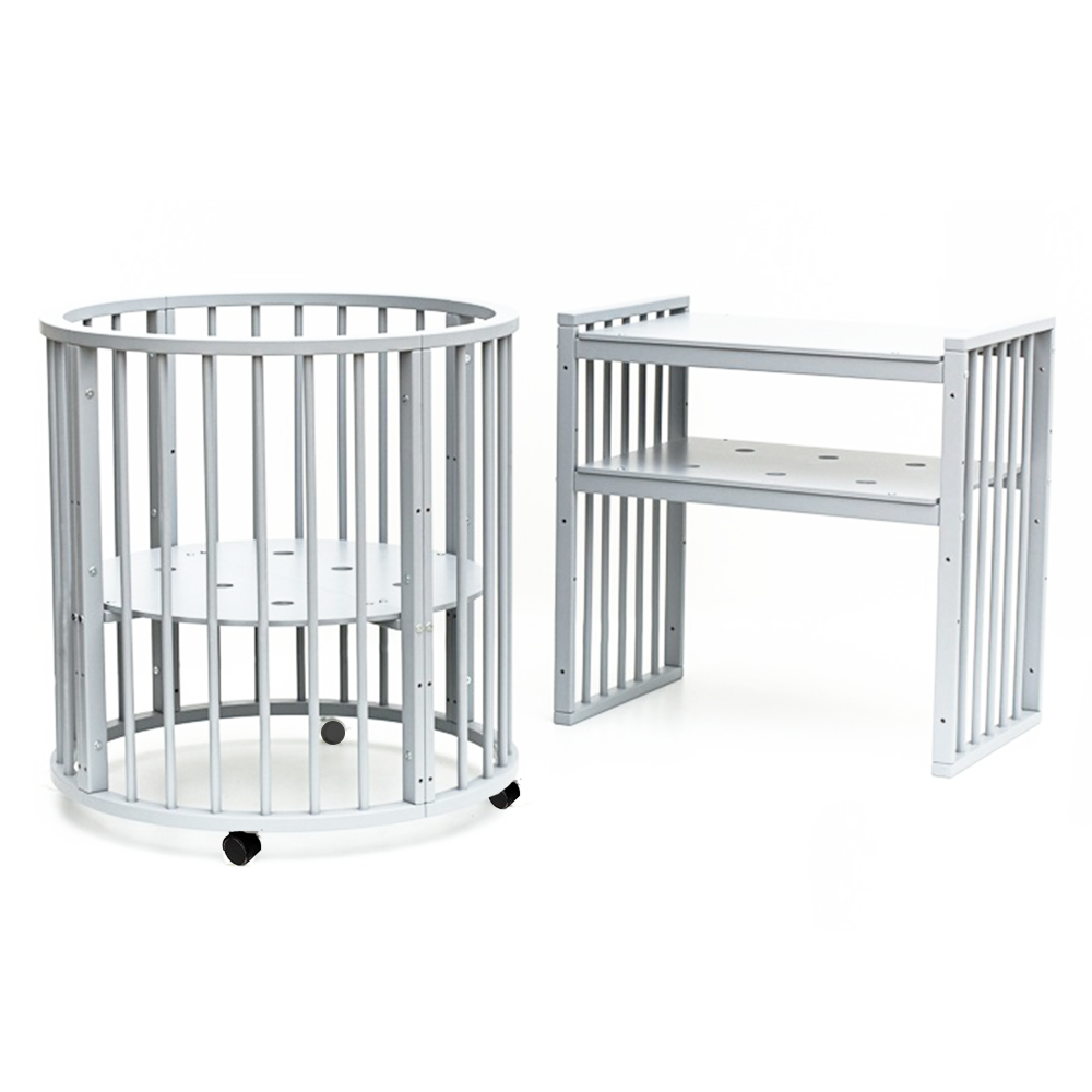 Кровать Bambini 125х75 см овальная 7 режимов с матрасиком Flex Cotton Ring