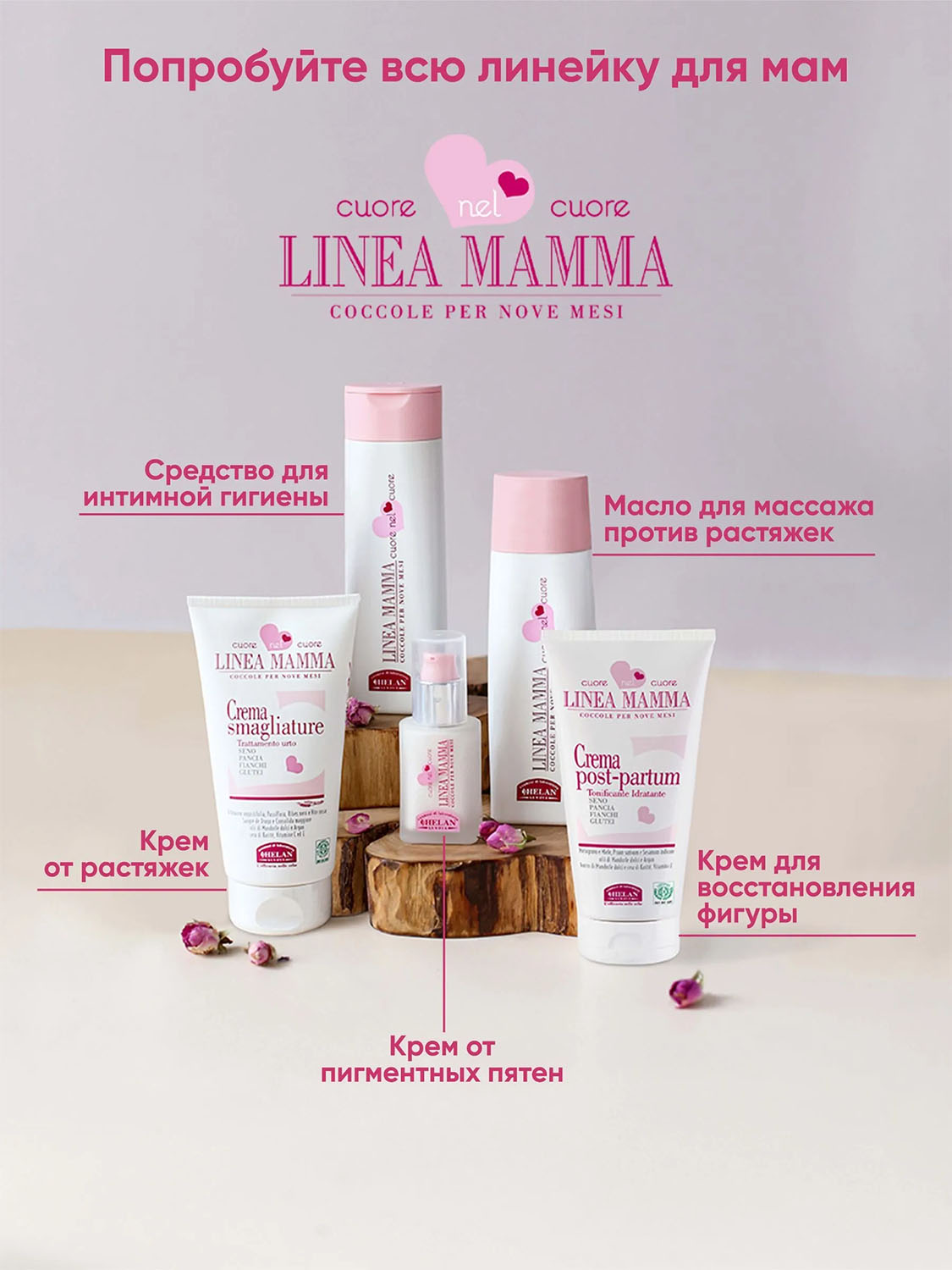 Крем HELAN Linea Mamma Против растяжек 150 мл