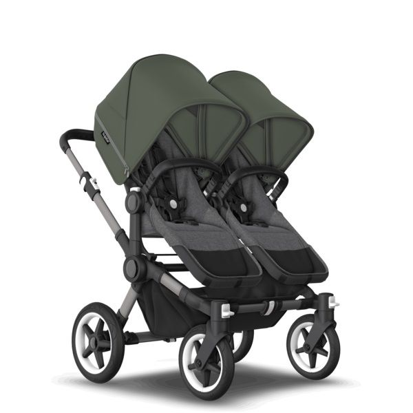 Коляска 2 в 1 Bugaboo Donkey 5 Twin шасси Graphite