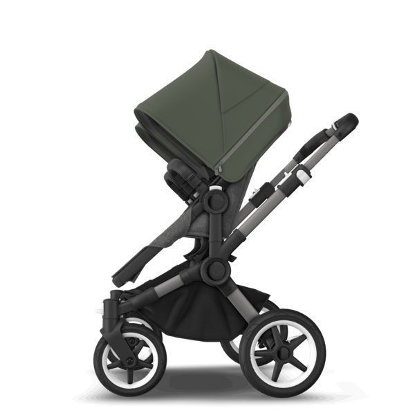 Коляска 2 в 1 Bugaboo Donkey 5 Twin шасси Graphite