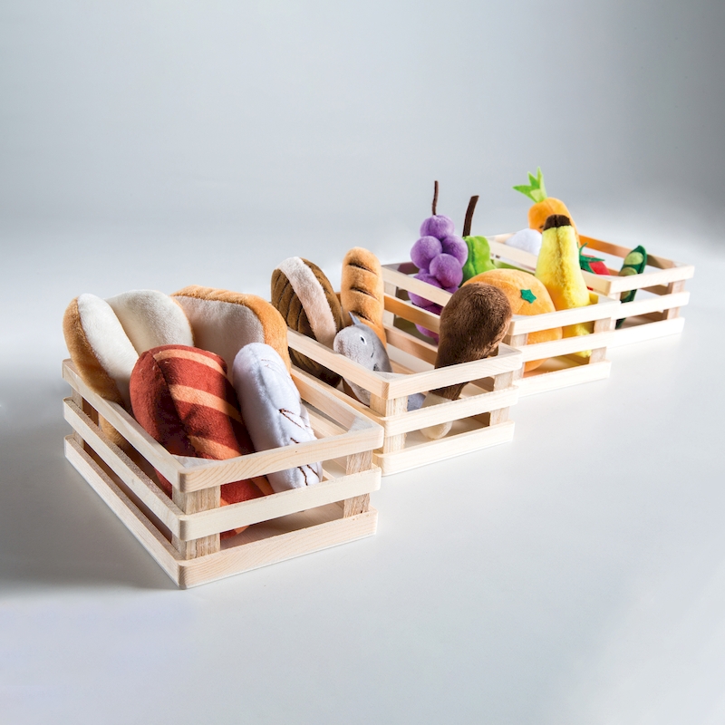 Игровой набор плюшевых продуктов ROBA для детского магазина/кухни