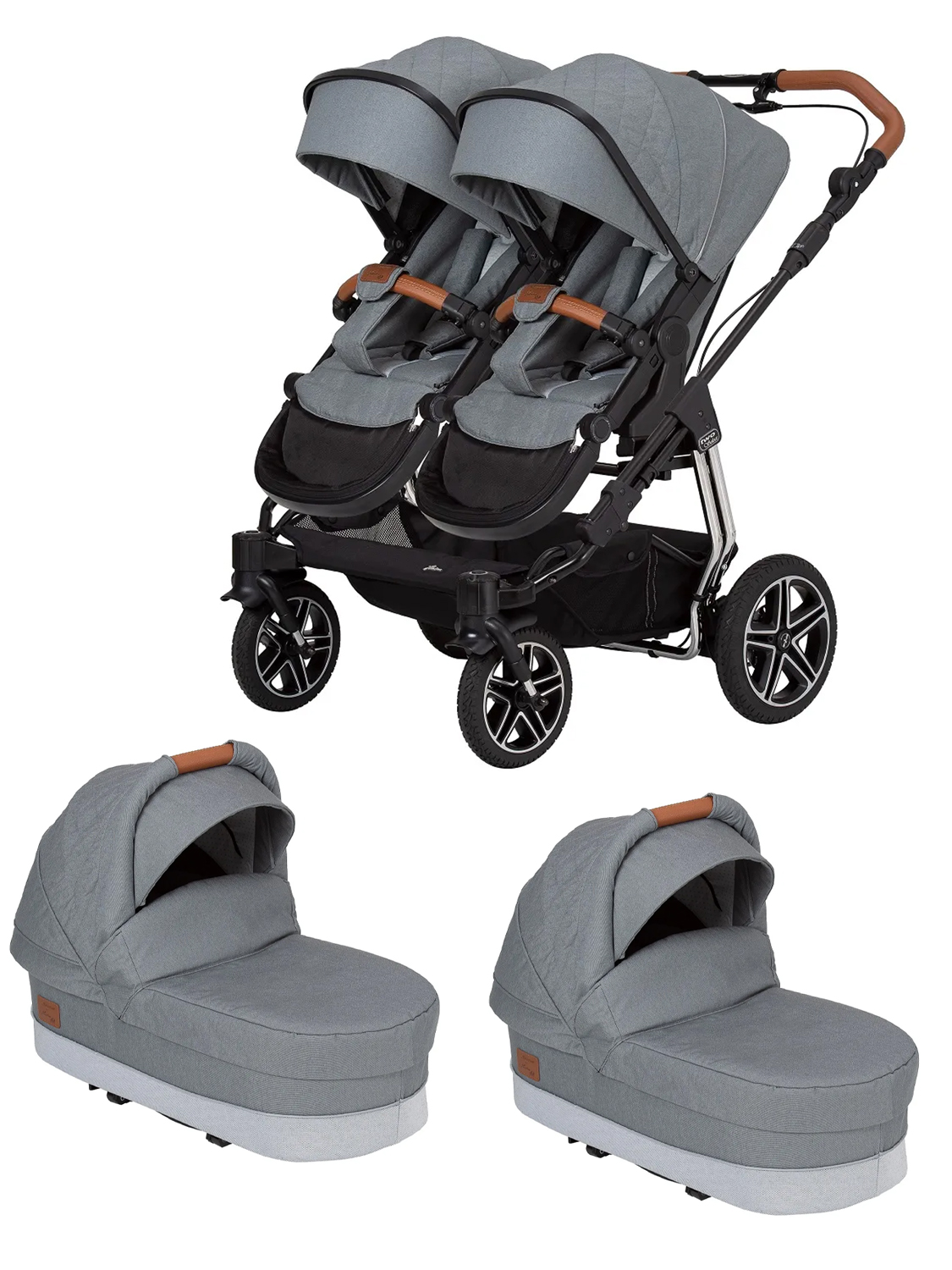 Коляска 2 в 1 для двойни HARTAN Two Select