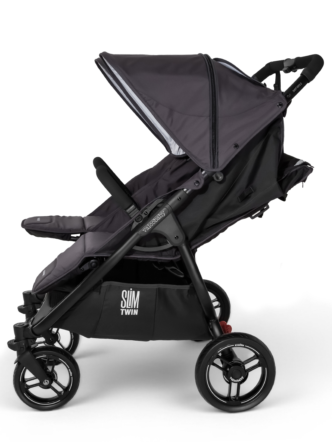 Коляска прогулочная для двойни Valco Baby Slim Twin 2.0