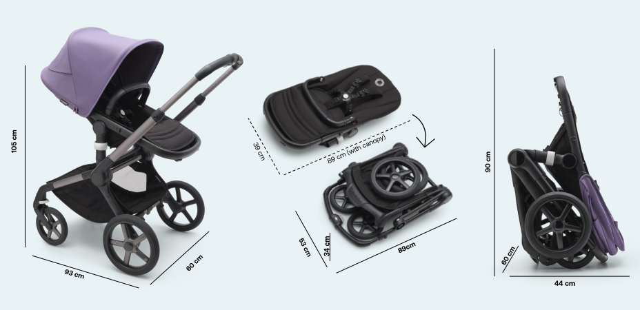 Коляска 3 в 1 Bugaboo Fox 5 шасси Graphite
