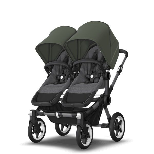 Коляска 2 в 1 Bugaboo Donkey 5 Twin шасси Graphite