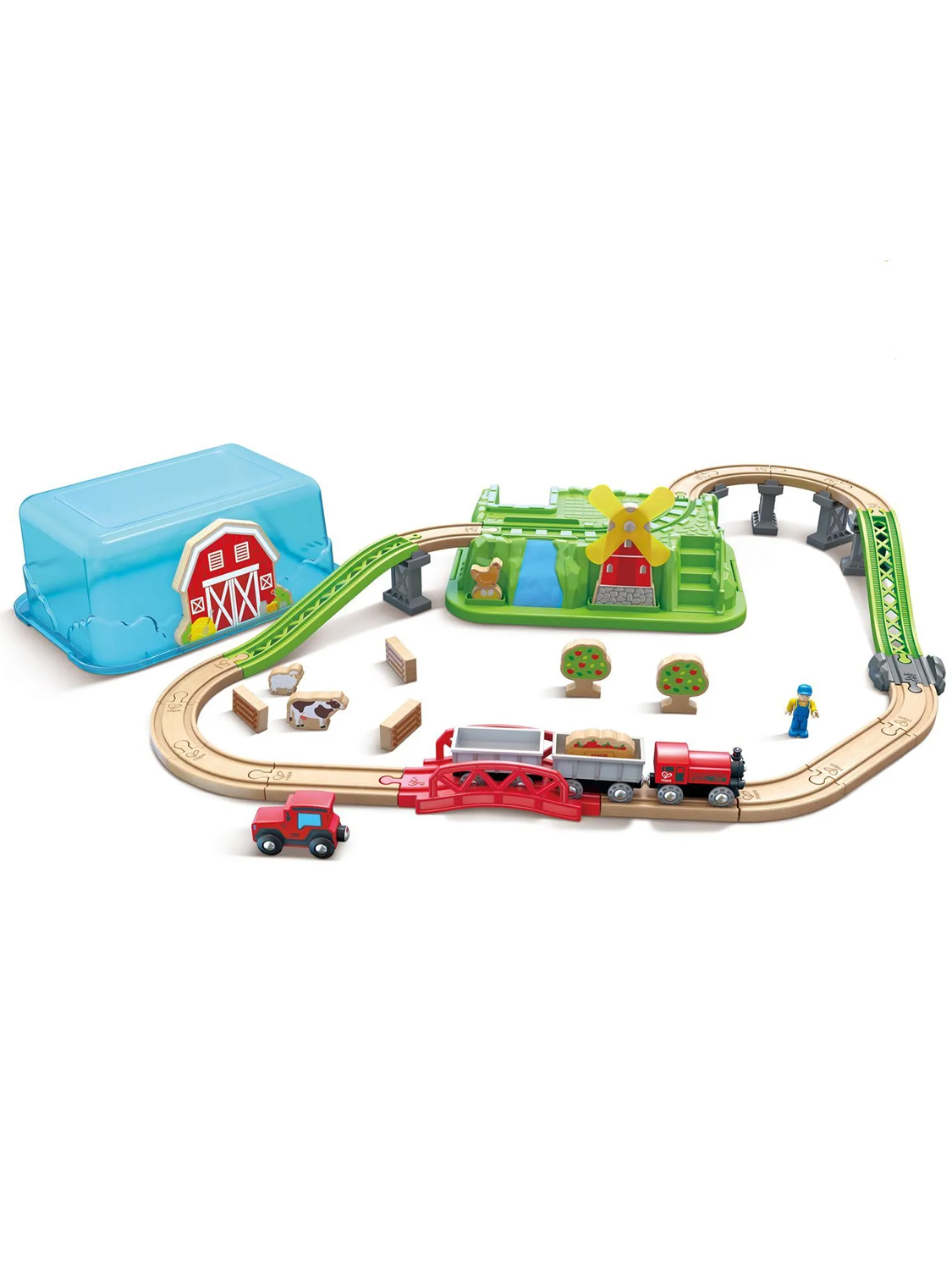 Игровой набор Ж/Д Hape «Сельский поезд» E3772_HP