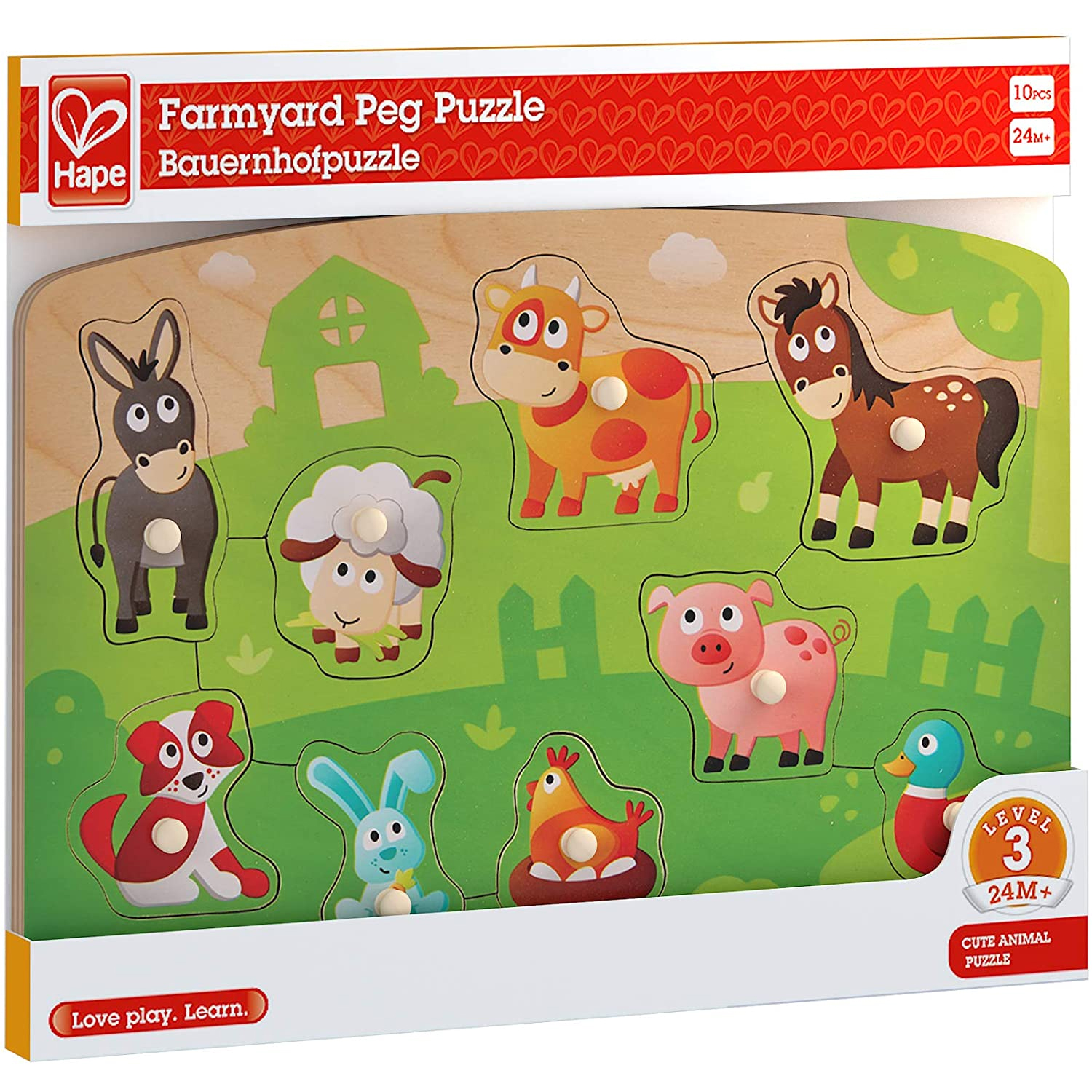 Вкладыши Hape «Ферма» E1408_HP