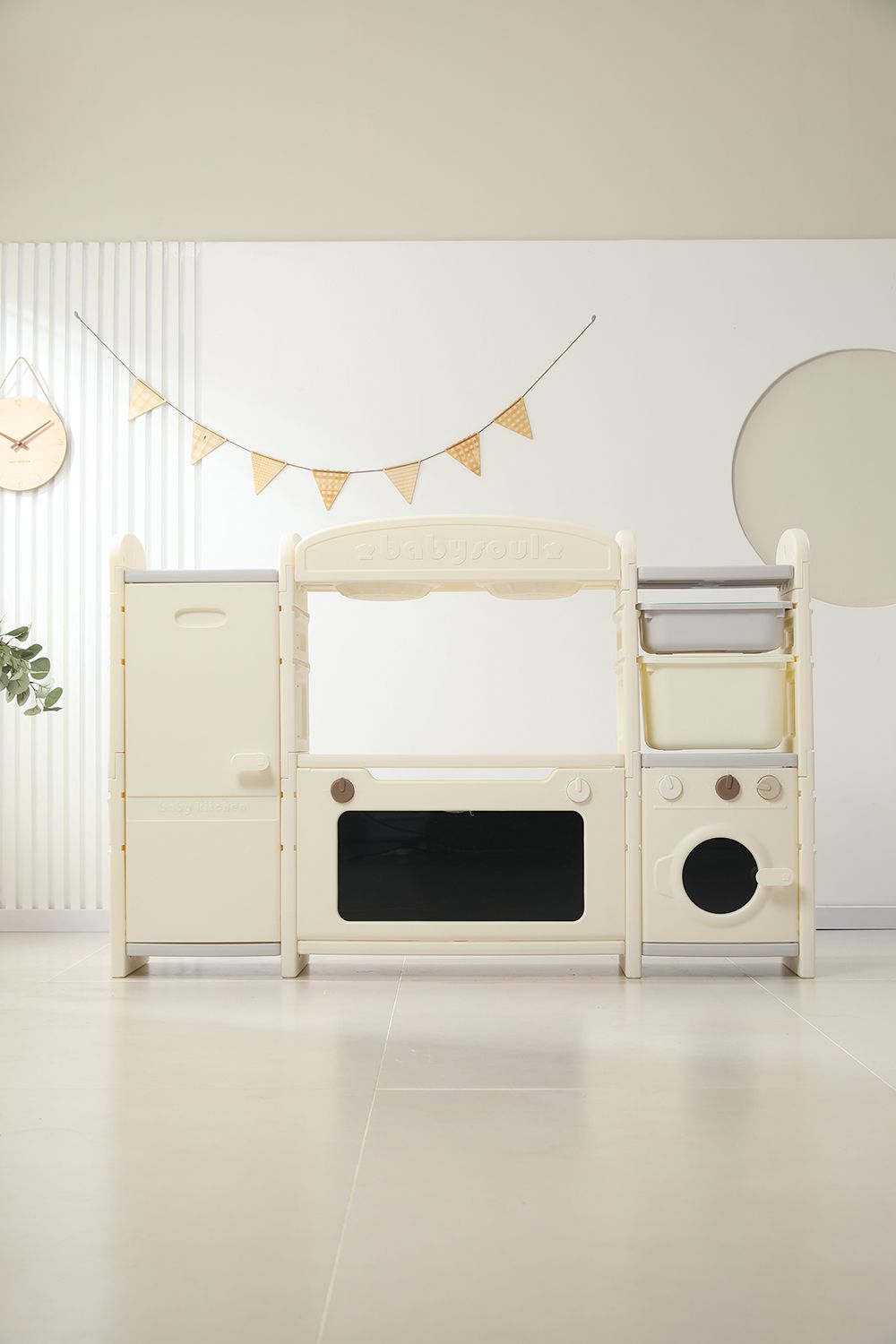 Кухня детская UNIX Kids Cook & Store 2 Grey PKTNC&S2GRY 48 элементов
