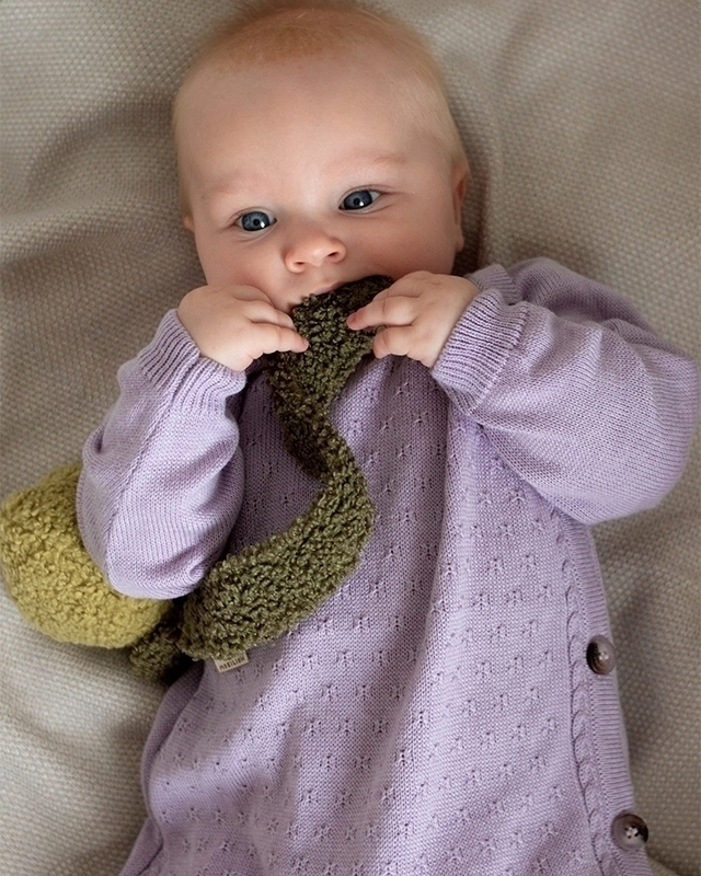 Комбинезон детский LoomKnits Лиловый смесовый хлопок