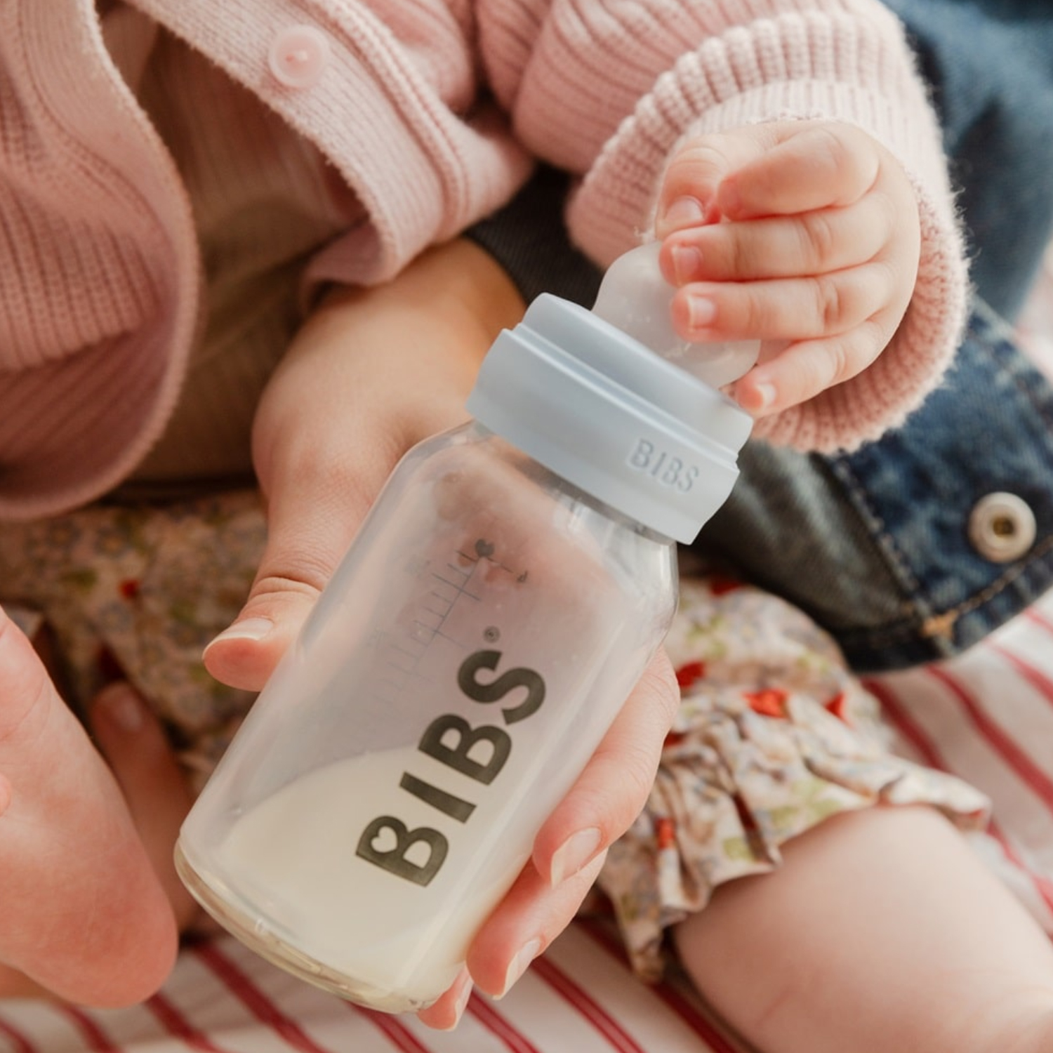 Соска BIBS силиконовая для бутылочки быстрый поток - 2 шт