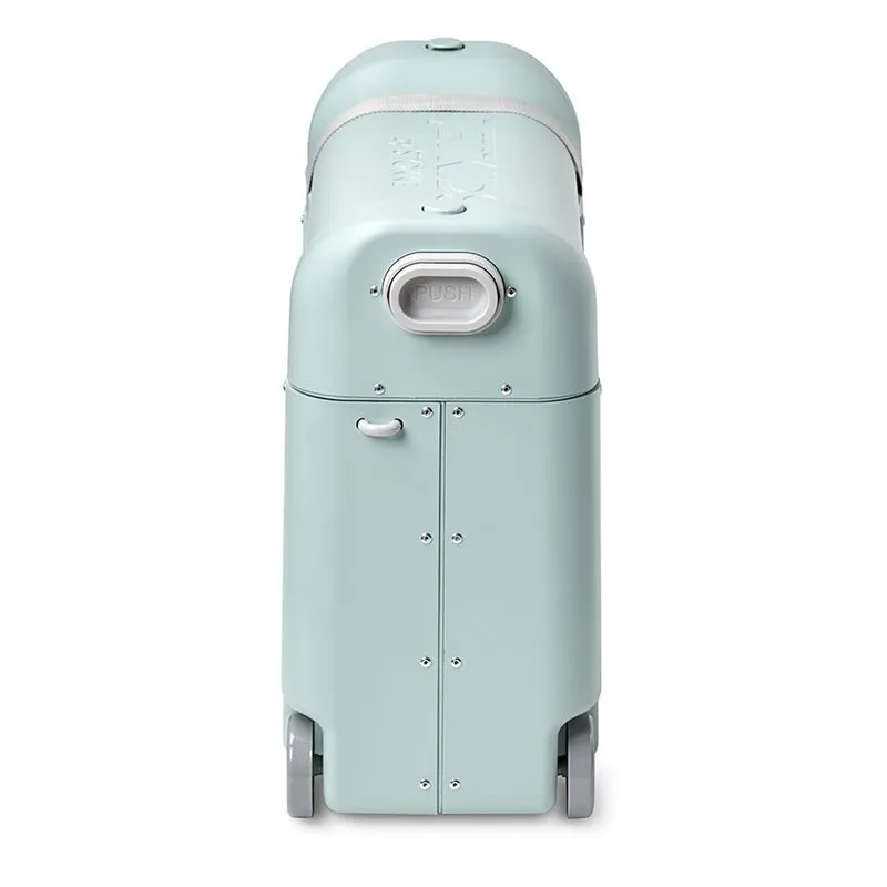 Чемодан JetKids by Stokke BedBox Green Aurora 534502  + Плед FUNNABABY Capelli белый 9215