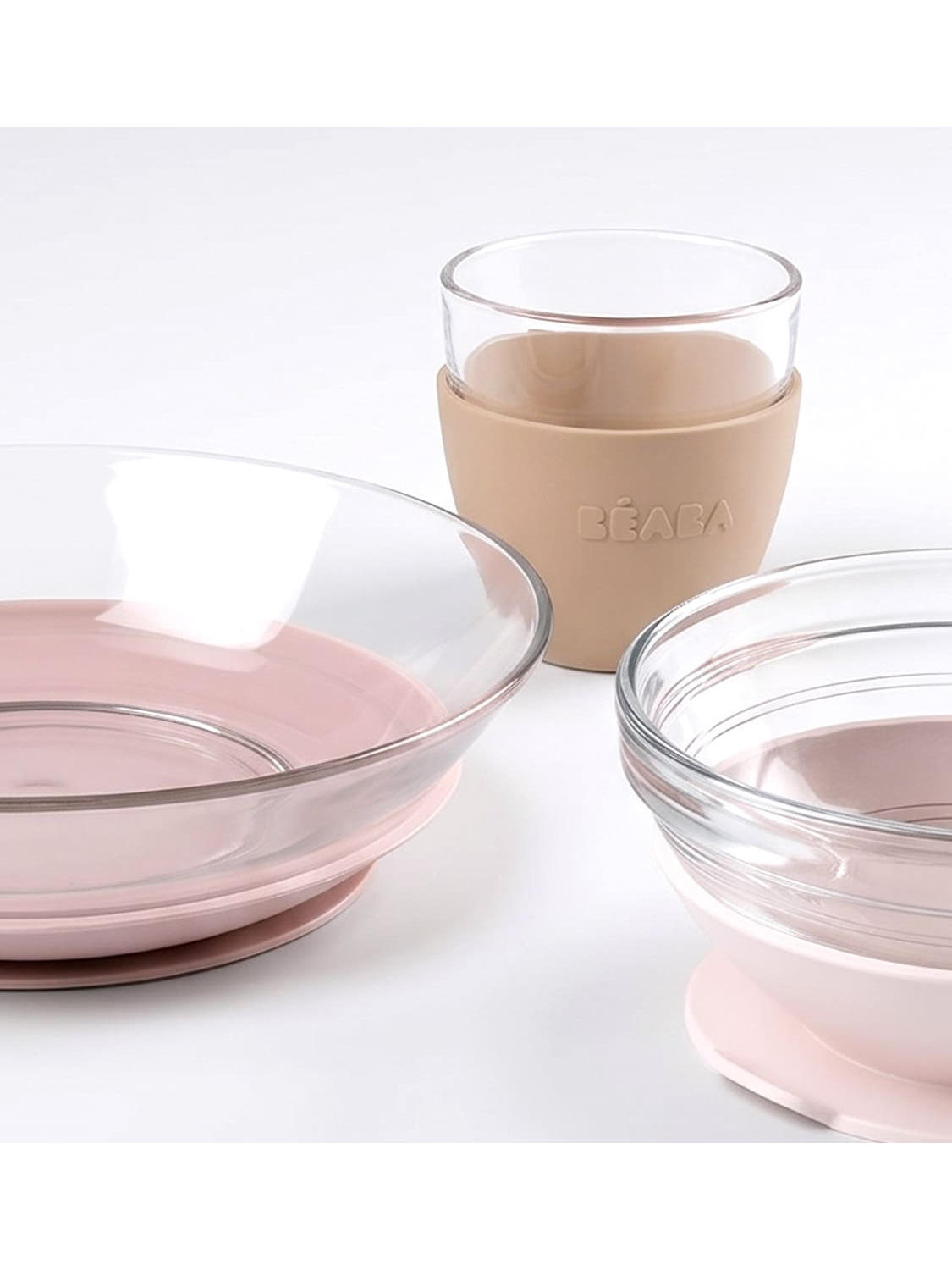 Набор посуды Beaba стеклянный Glass meal set BEABA X DURALEX