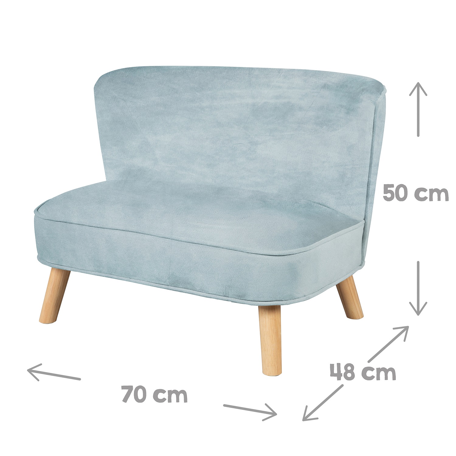 Детский велюровый диван ROBA Lil Sofa