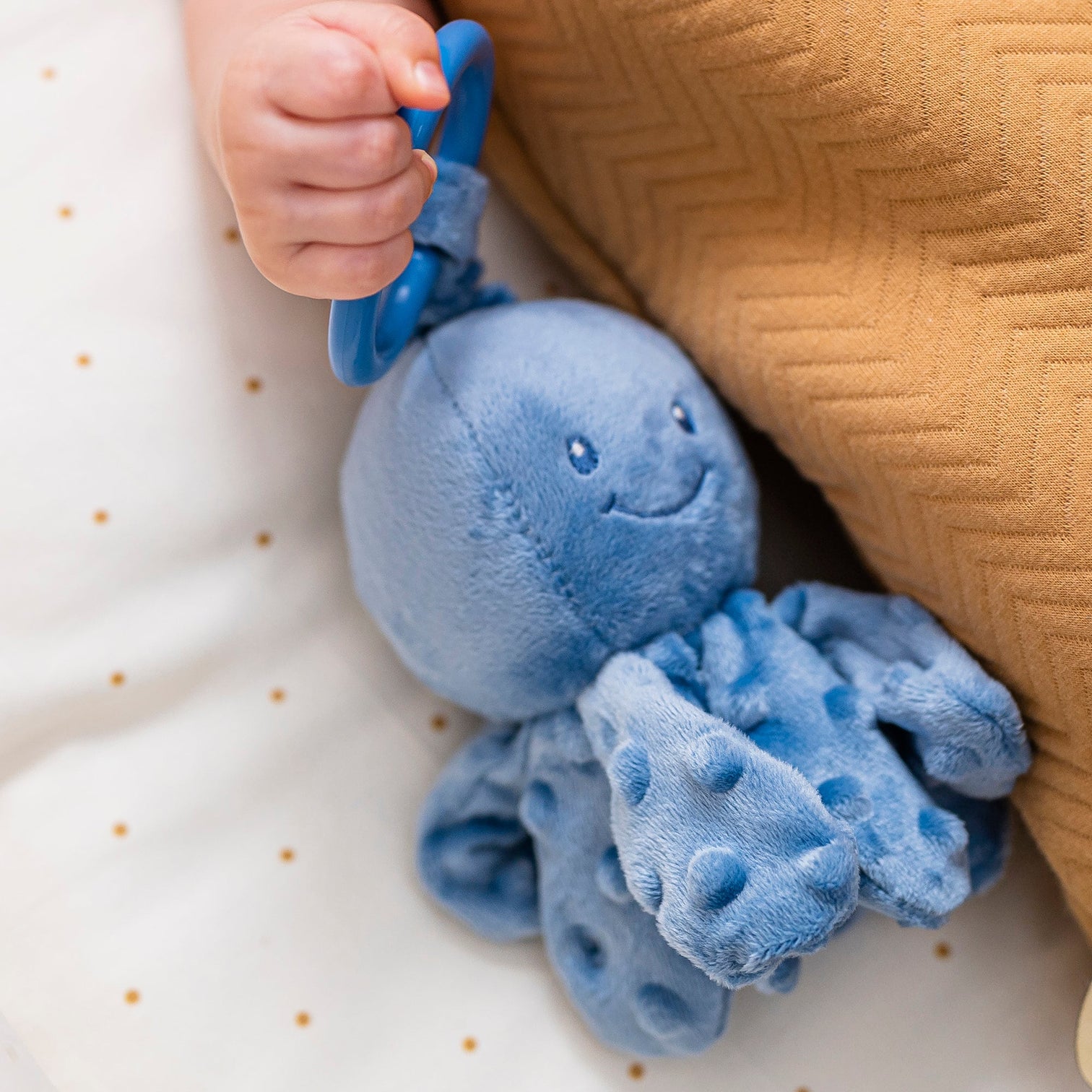 Игрушка мягкая Nattou Soft toy Lapidou Octopus Осьминог с вибрацией