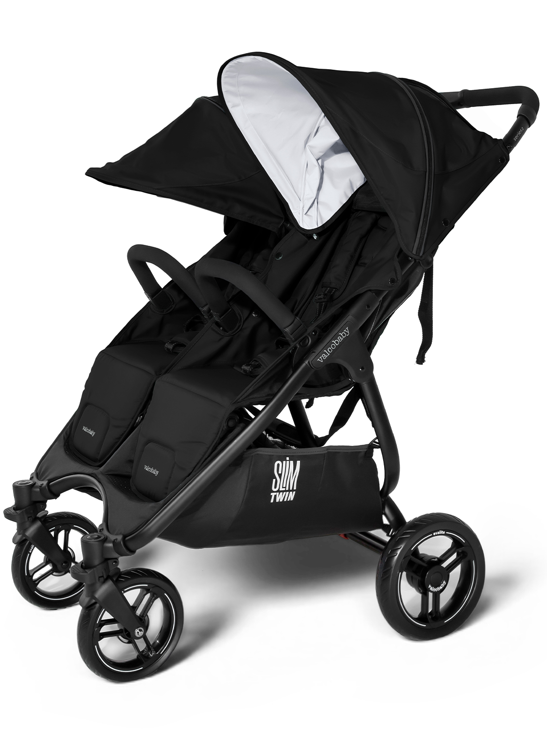 Коляска прогулочная для двойни Valco Baby Slim Twin 2.0