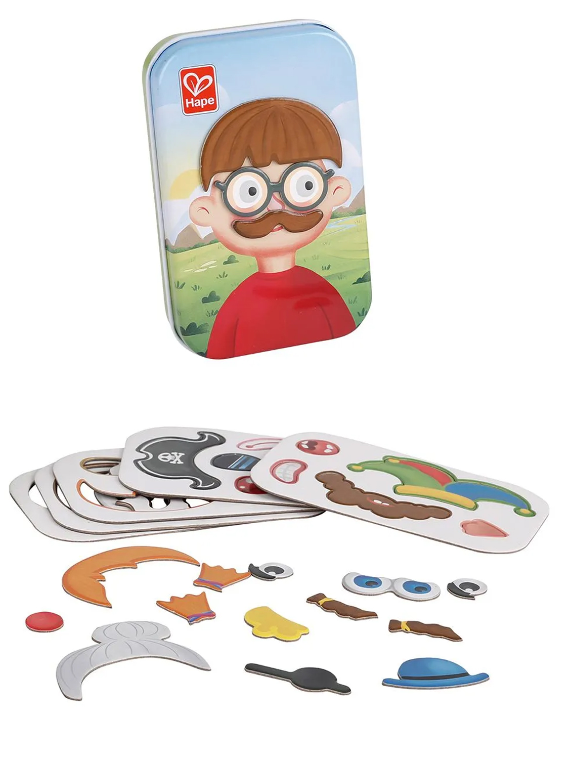 Настольная игра Hape «Собери смешной портрет»