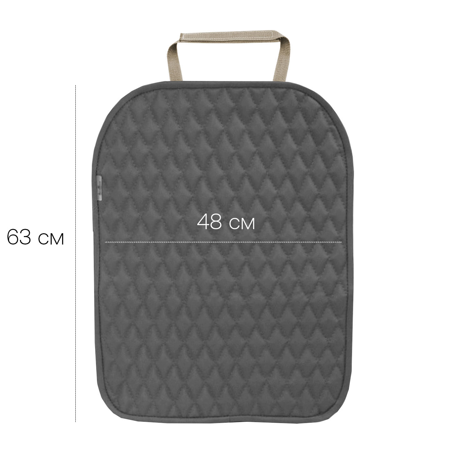 Защита спинки переднего сидения автомобиля Fiorellino FrontSeat Stitch
