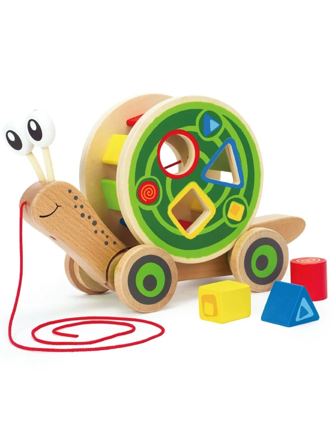 Игрушка каталка-сортер "Улитка" Hape