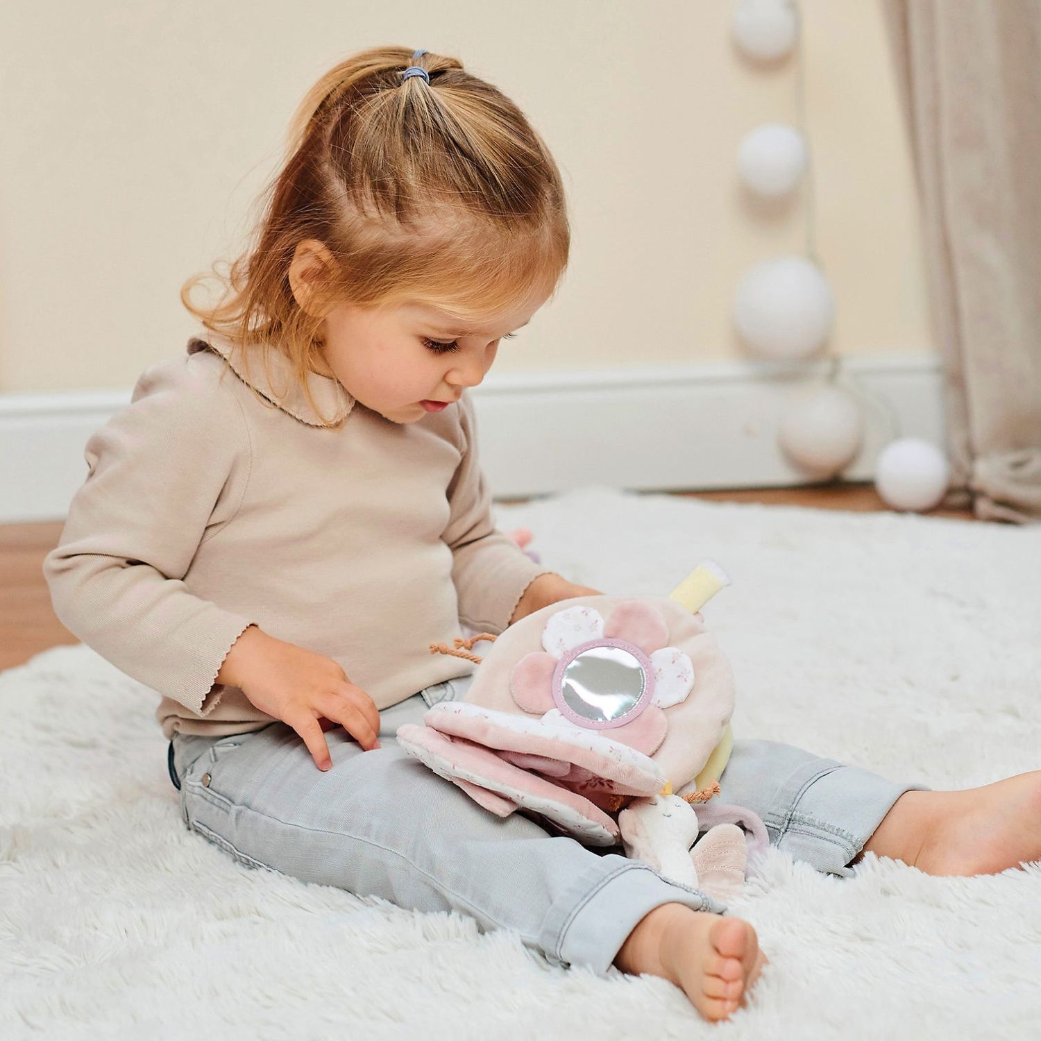 Игрушка мягкая Nattou Soft toy ALICE & POMME Лисичка и Кролик Activity книжка   485265