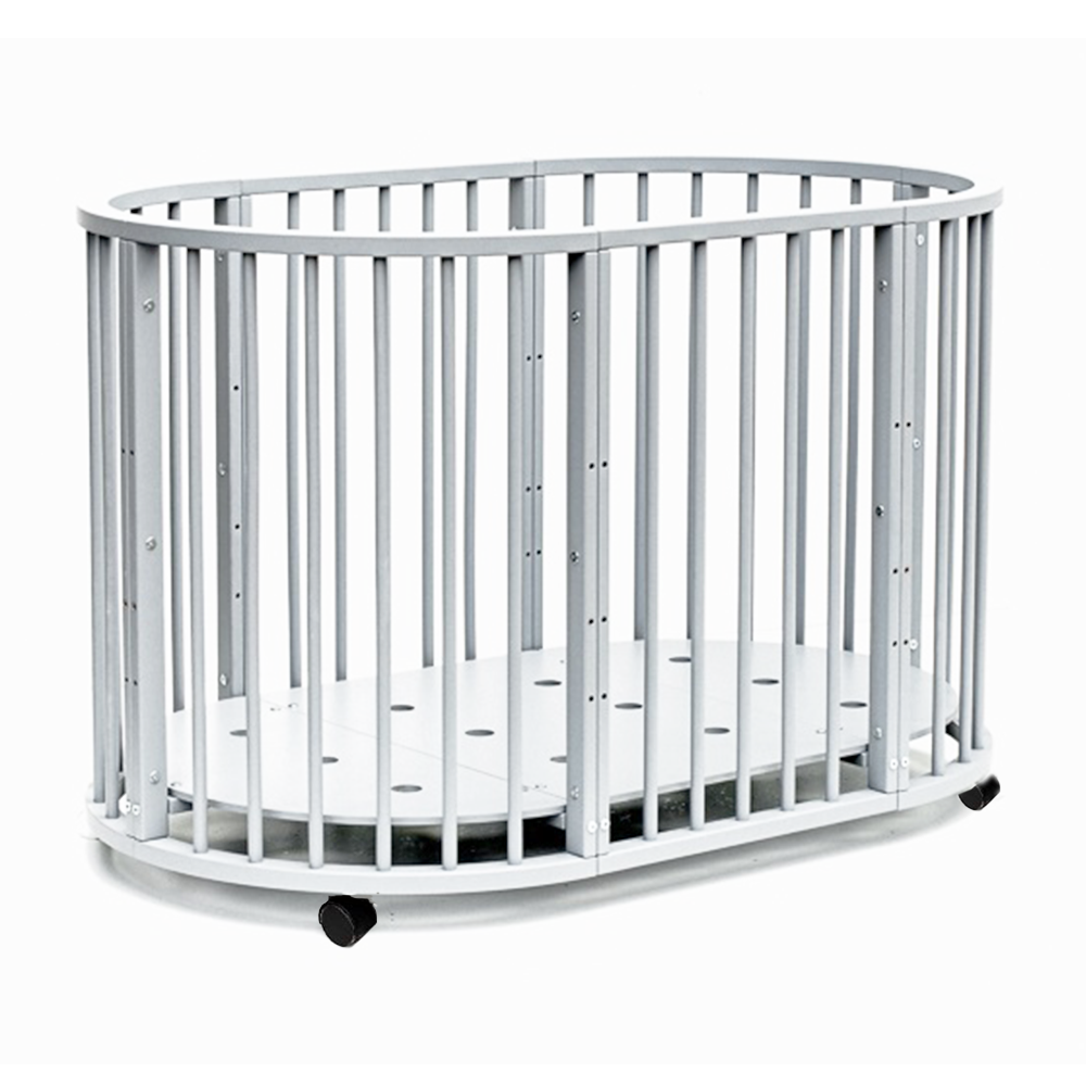 Кровать Bambini 125х75 см овальная 7 режимов с матрасиком Flex Cotton Ring