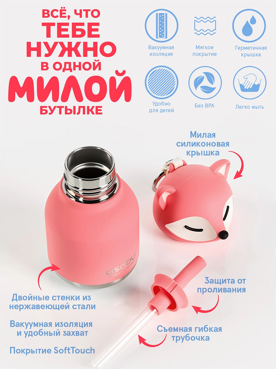 Бутылка Asobu для холодных и горячих напитков Mini Bestie 200 мл