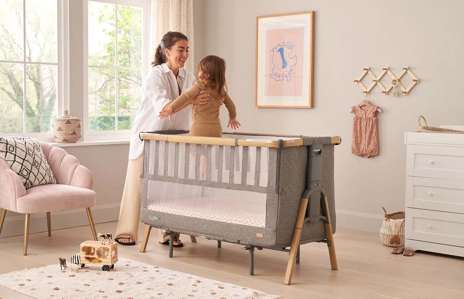 Кровать-трансформер приставная Tutti Bambini CoZee XL Витрина