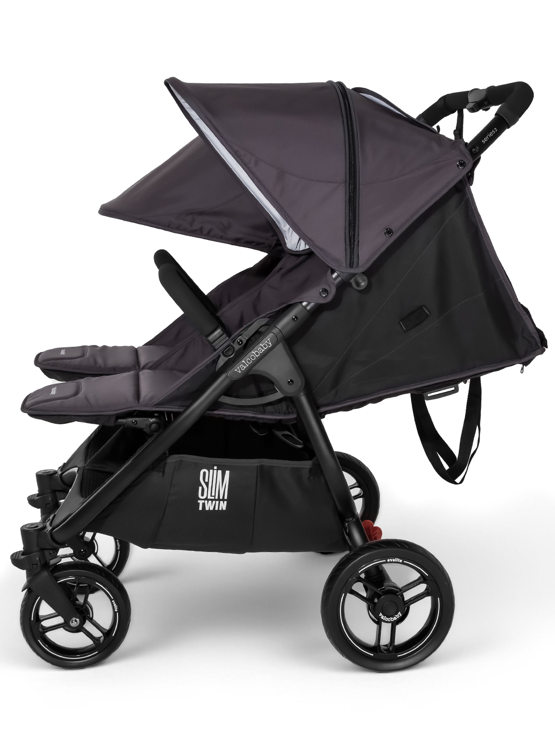 Коляска прогулочная для двойни Valco Baby Slim Twin 2.0