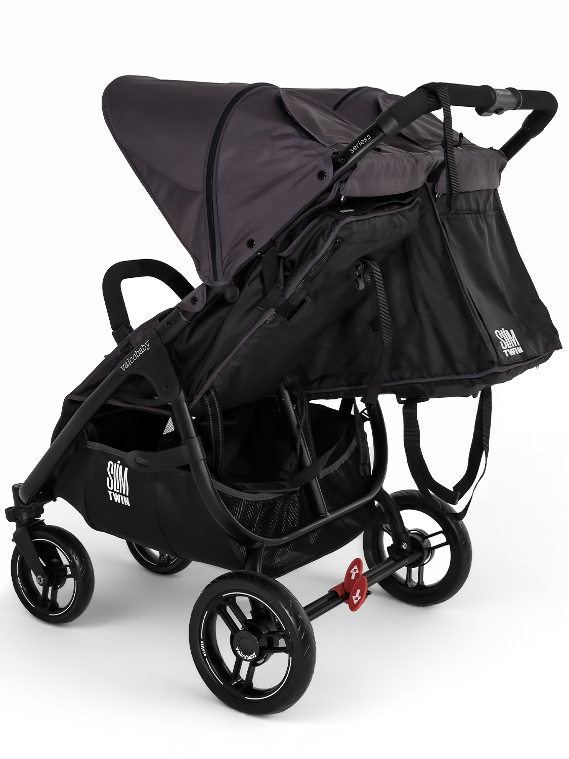 Коляска прогулочная для двойни Valco Baby Slim Twin 2.0