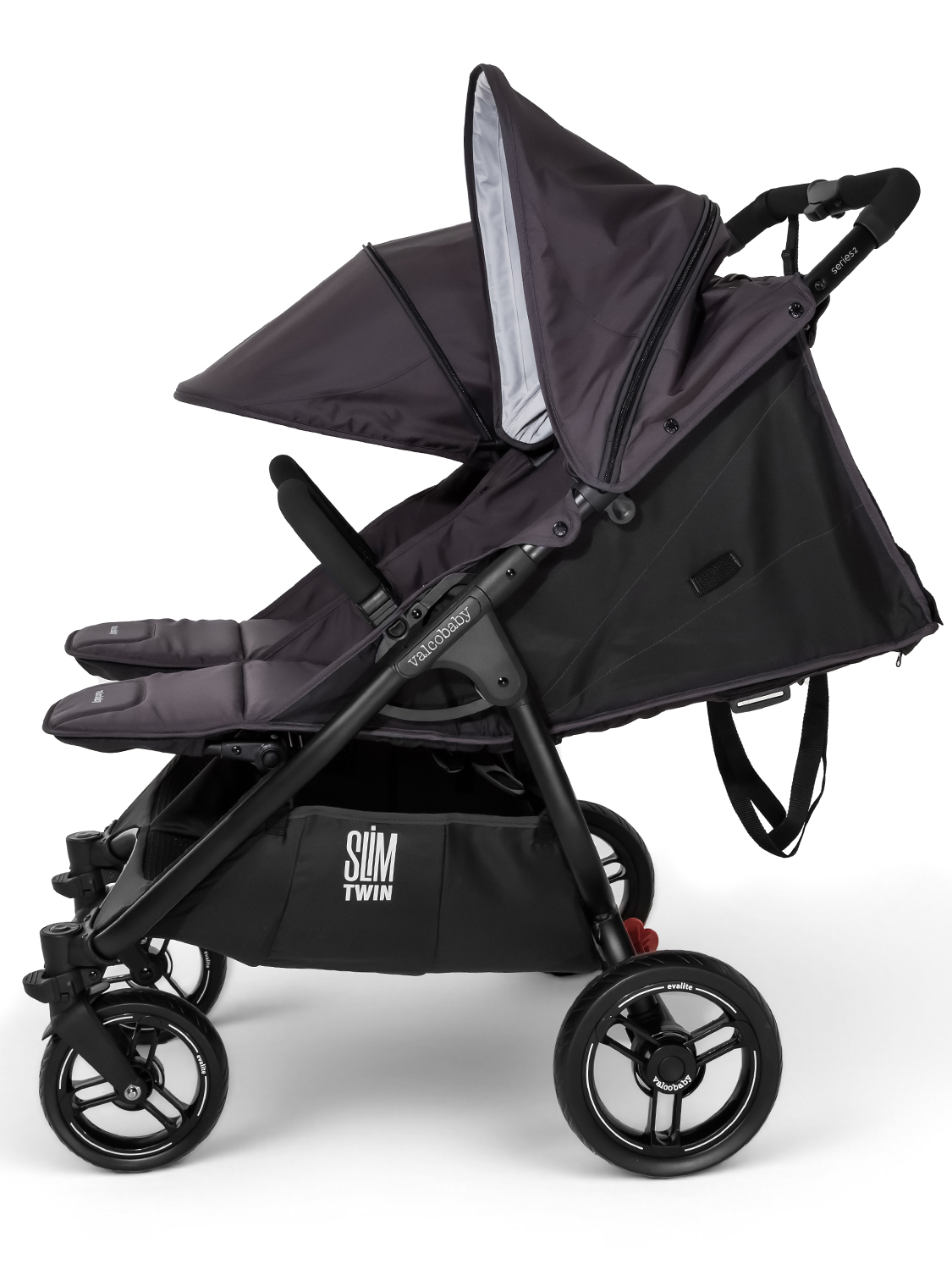 Коляска прогулочная для двойни Valco Baby Slim Twin 2.0