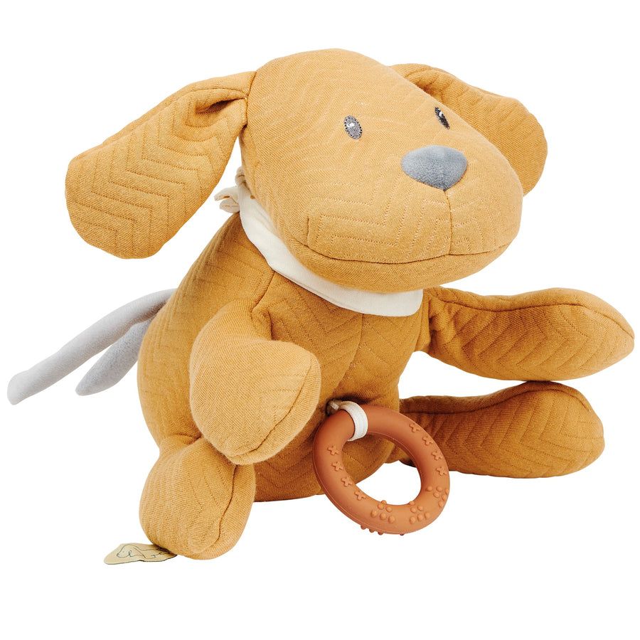 Игрушка мягкая Nattou Musical Soft toy Charlie Собачка caramel музыкальная 388030
