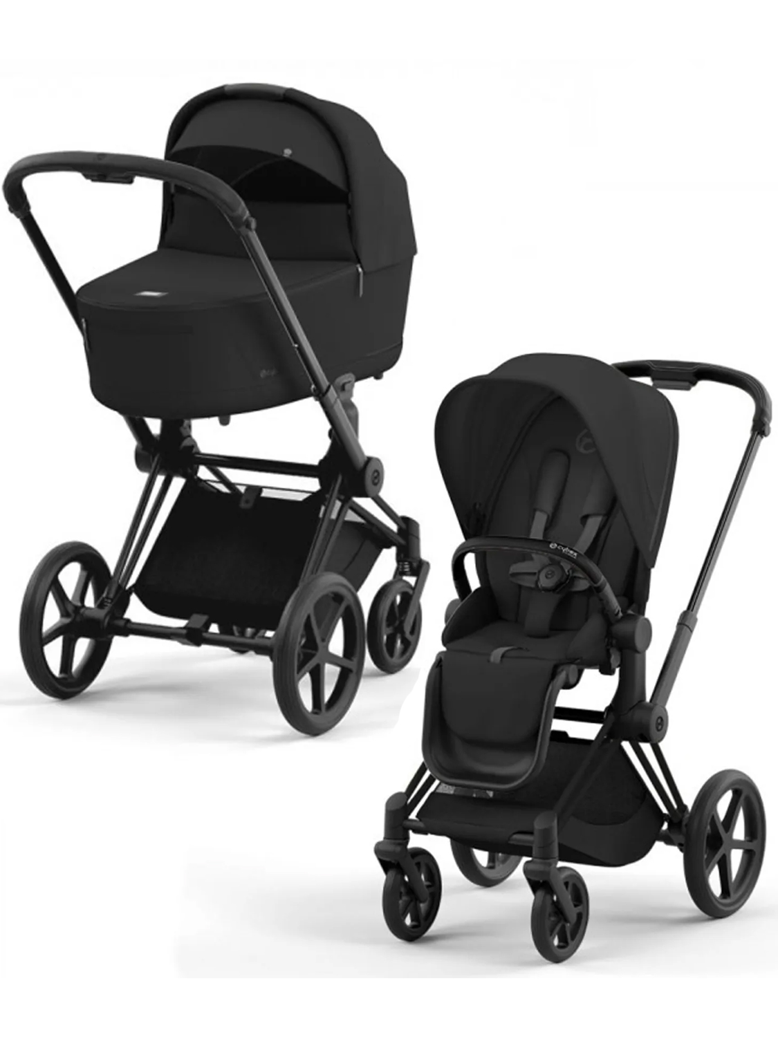 Коляска 2 в 1 Cybex Priam IV шасси Matt Black