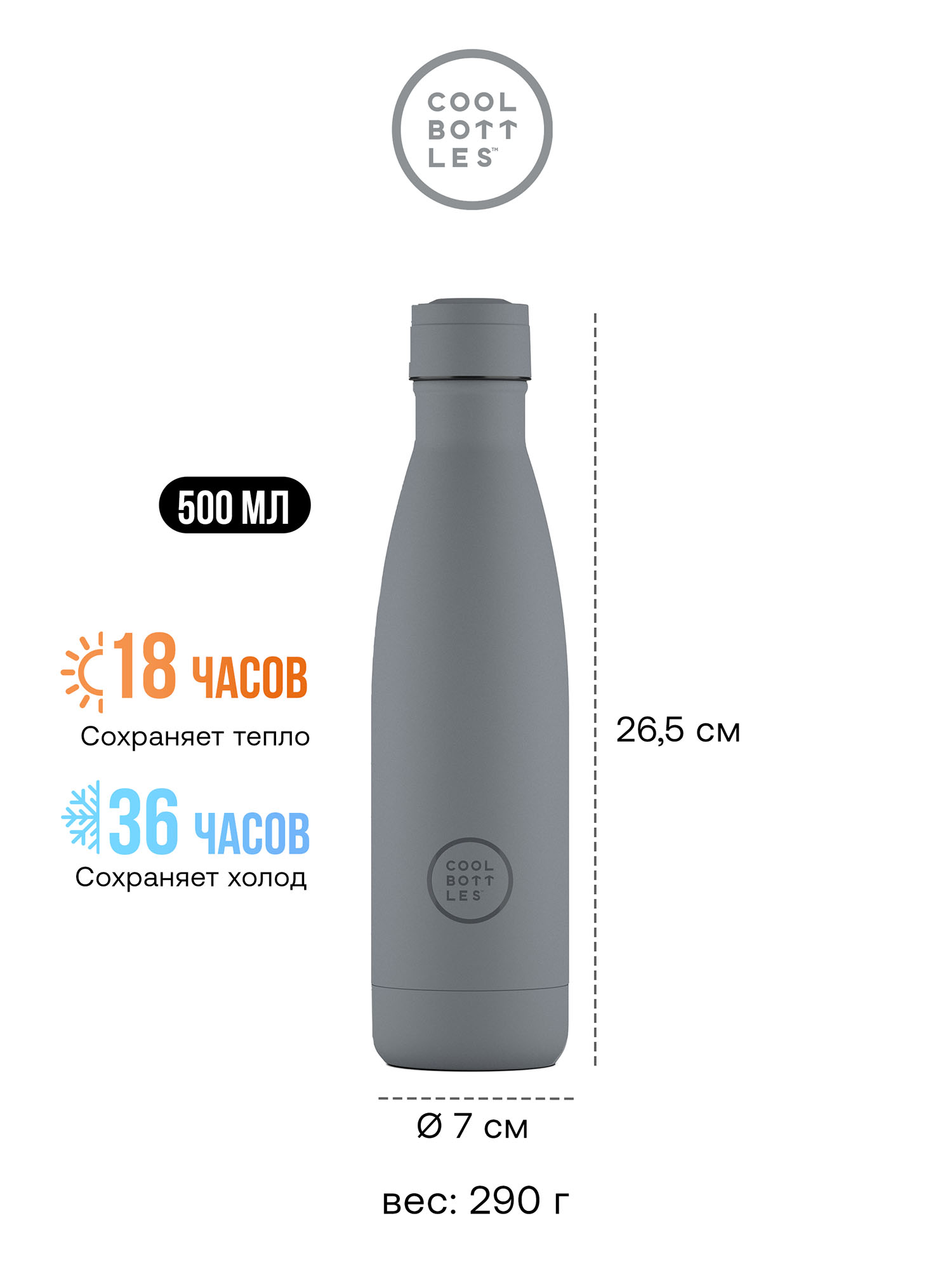 Термос–термобутылка Cool Bottles 500мл