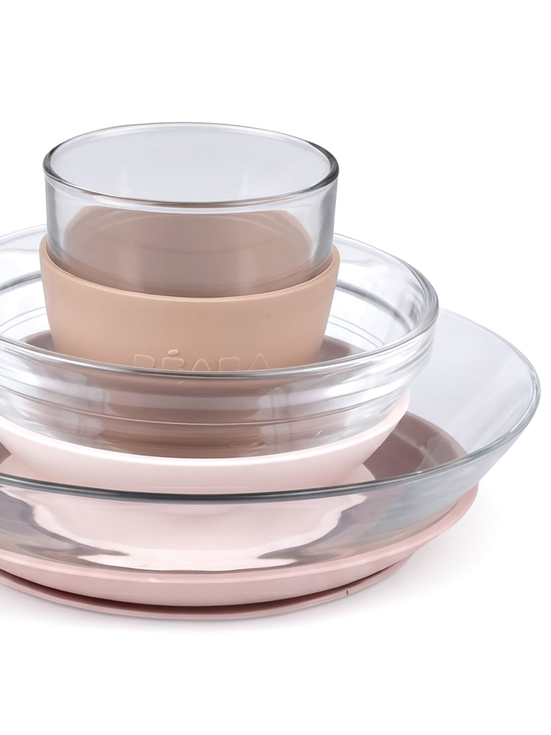 Набор посуды Beaba стеклянный Glass meal set BEABA X DURALEX