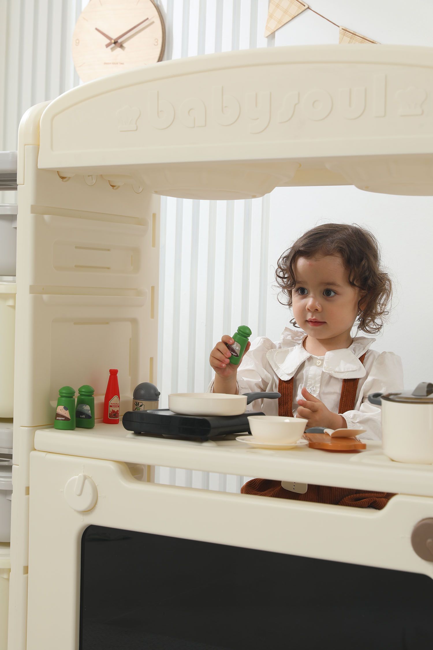 Кухня детская UNIX Kids Cook & Store 2 Grey PKTNC&S2GRY 48 элементов