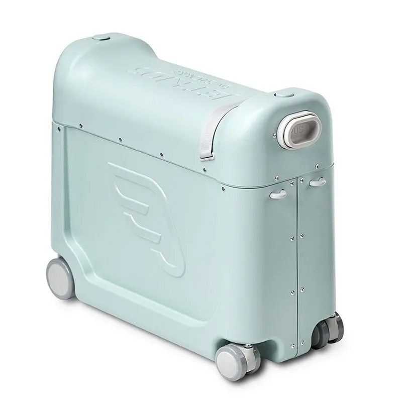 Чемодан JetKids by Stokke BedBox Green Aurora 534502  + Плед FUNNABABY Capelli белый 9215